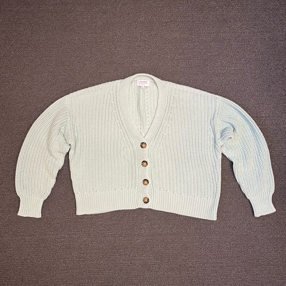 La Ligne Picnic Cardigan in Seafoam - Picture 1 of 14